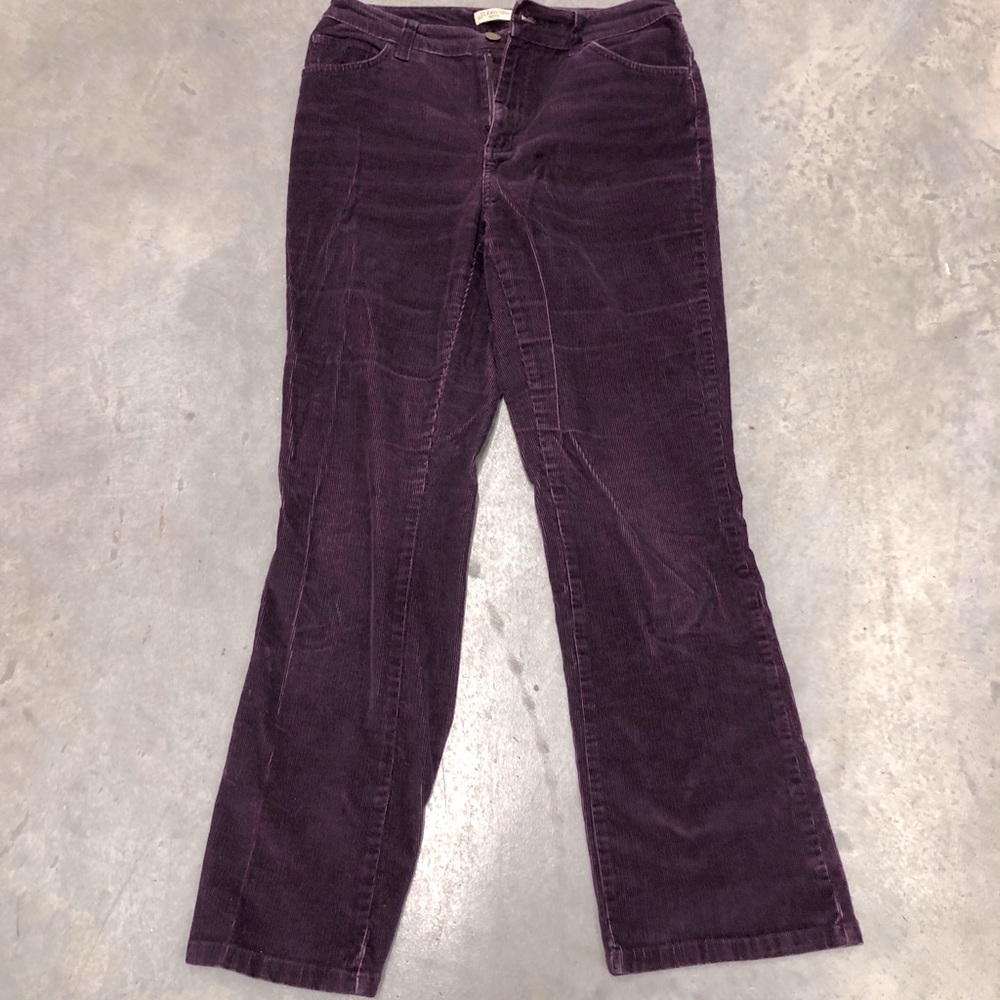 St. John’s corduroys in pretty plum color